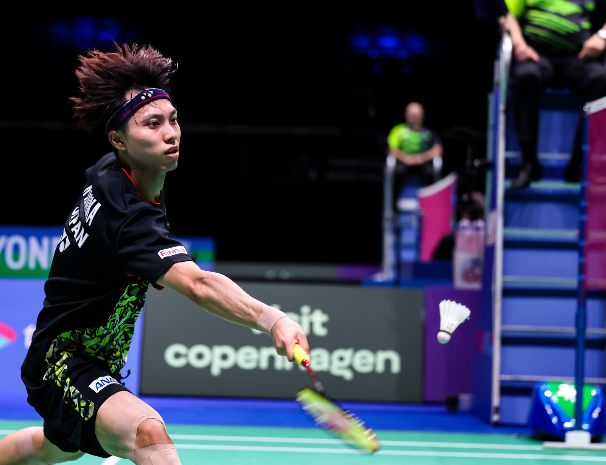 Japanese fourth seed Kodai Naraoka 
showed great touch his success against France’s Toma Junior Popov ©Badmintonphoto
