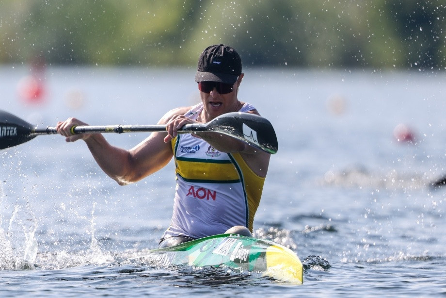 Three-time Paralympic champion Curtis McGrath of Australia impressed on the opening day of competition in Duisburg ©ICF