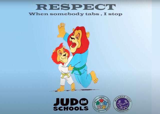 The Judo in Schools programme has taken place throughout the academic year in Myanmar ©IJF