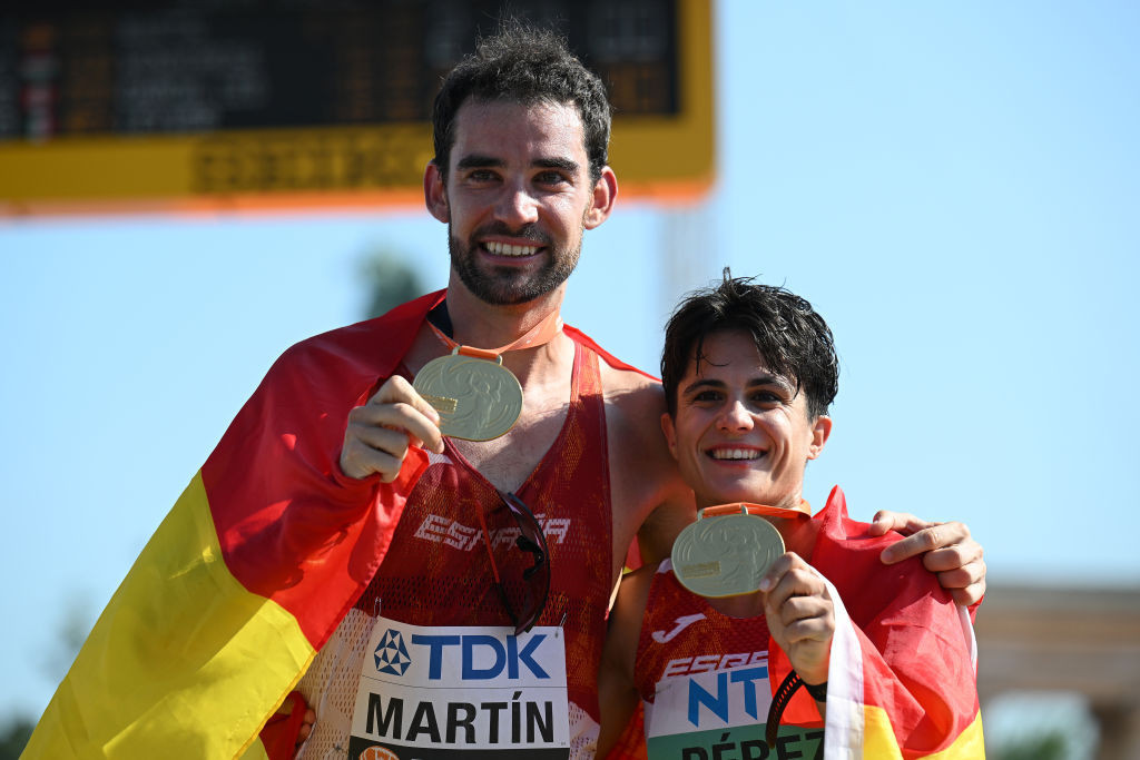 Martin and Perez complete race walking "double double" for Spain at World Athletics Championships 