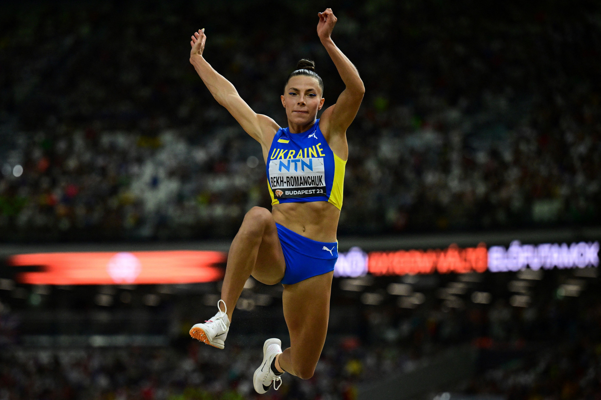 Ukraine's European champion Maryna Bekh-Romanchuk had led in the women's triple jump from her first attempt of 15.00m, but had to settle for silver ©Getty Images