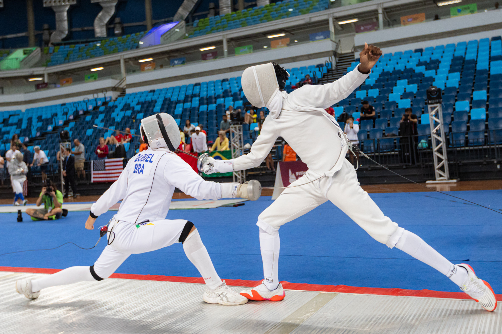 Fencing was among the sports action that happened today ©ISF