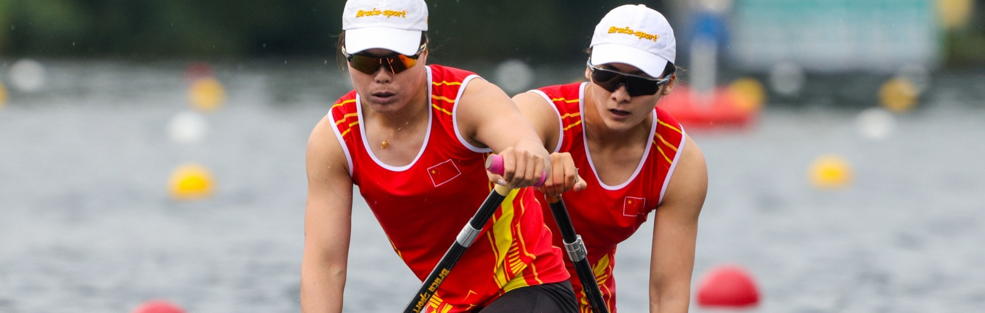 China's Olympic champions Xu Shixiao and Sun Mengya won their third world title together ©ICF