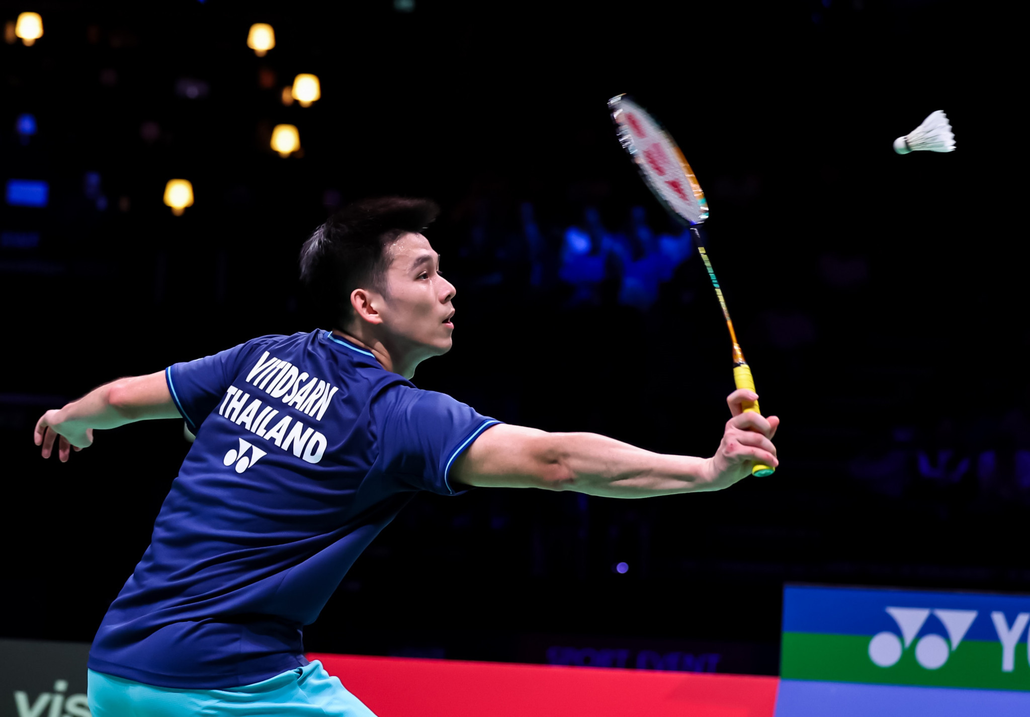 Thailand's Kunlavut Vitidsarn has made it into a second successive men's singles final as he eyes his first world title ©Badmintonphoto