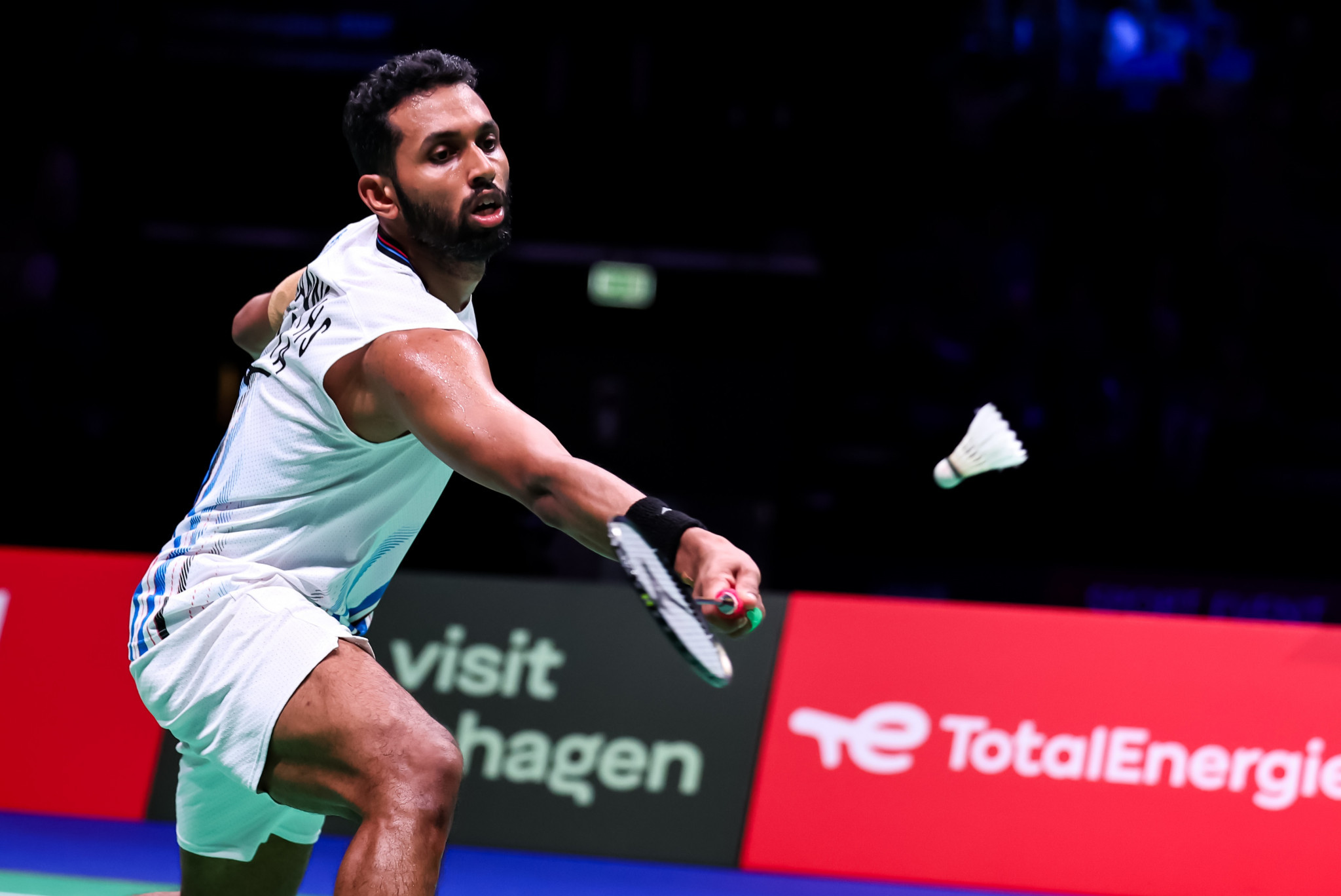 India's HS Prannoy was a game and 5-1 up only to succumb to a Kunlavut Vitidsarn comeback in Copenhagen ©Badmintonphoto