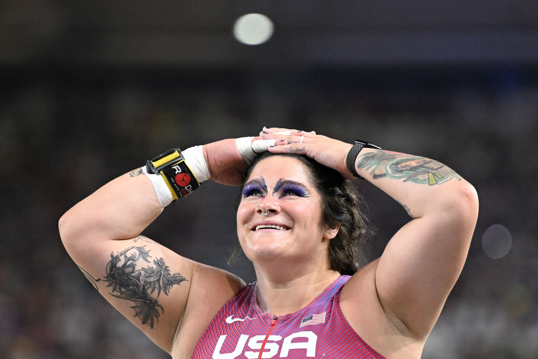 Chase Ealey made it back-to-back women's shot put golds to contribute to three victories for the US on the penultimate day of the World Championships ©Getty Images