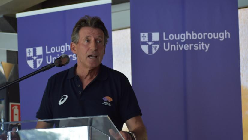World Athletics President and Loughborough University alumni Sebastian Coe attended the celebratory event ©Loughborough University