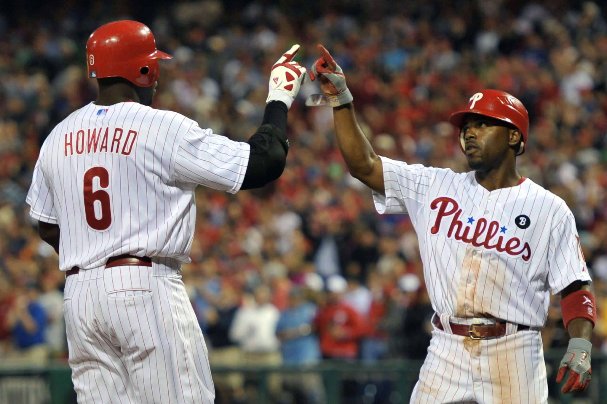Ryan Howard, left, and Jimmy Rollins have been enlisted to lead the MLB Commissioner's Ambassador Programme ©Getty Images