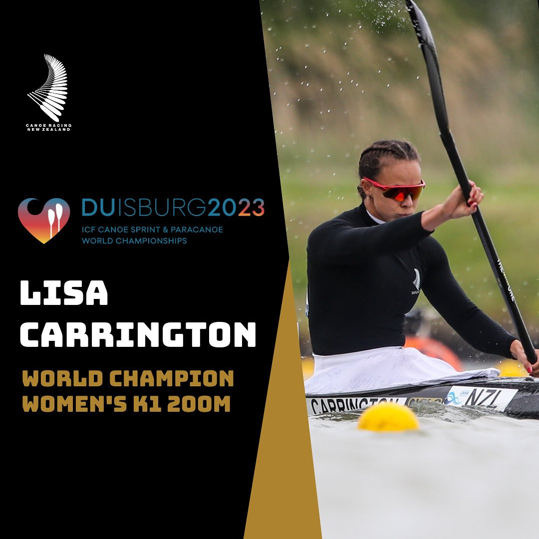 Lisa Carrington was unstoppable in Duisburg ©Canoe Racing New Zealand 