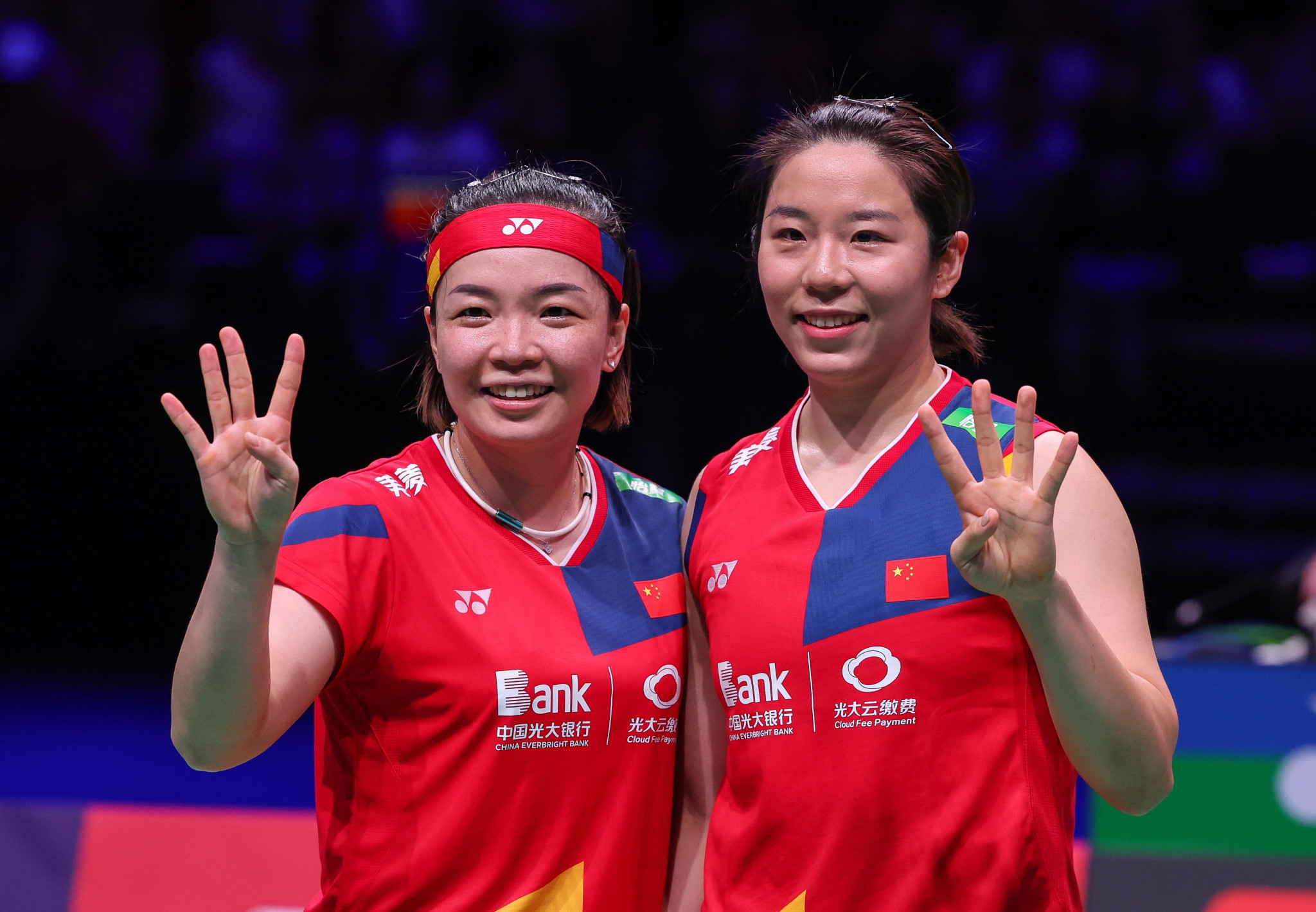 Chinese stars Chen Qingchen, left, and Jia Yifan have now won four women's doubles titles ©Badmintonphoto