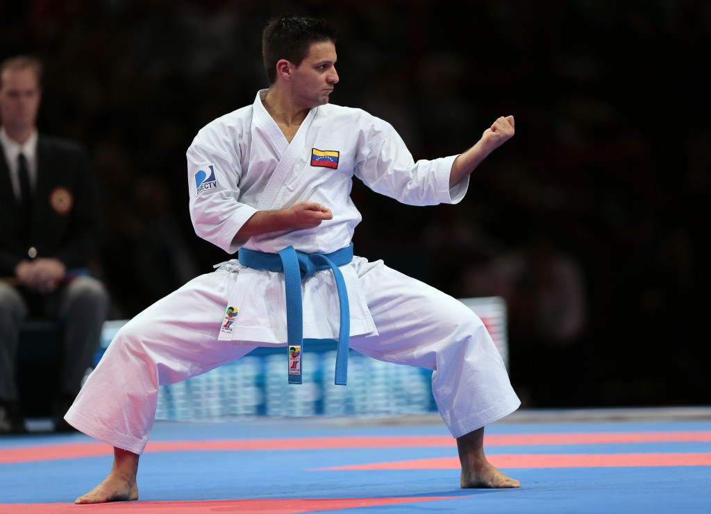 Venezuela's Antonio Diaz will be vying for the men's kata gold medal
