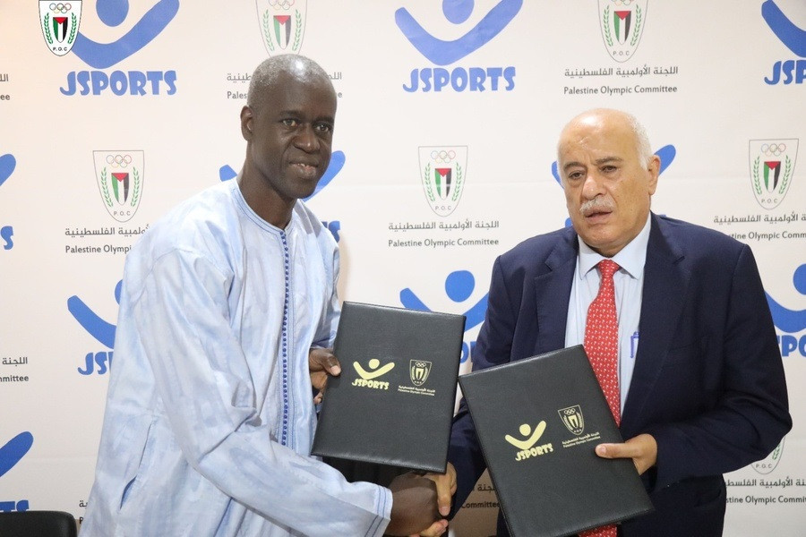 Palestine Olympic Committee signs deal with Senegalese company JSPORTS