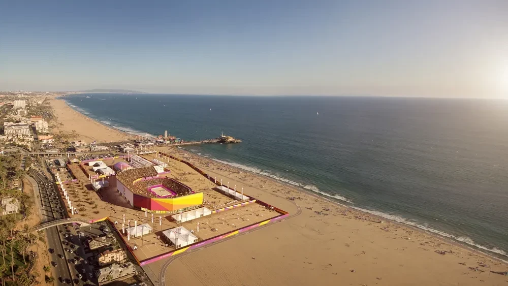 Santa Monica City Council is set to guarantee the beach for use at Los Angeles 2028 ©Los Angeles 2028