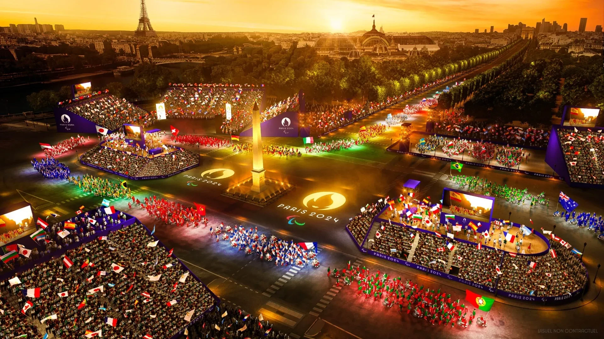 The Paris 2024 Paralympic Games Opening Ceremony is set to centre around the Place de la Concorde with the Parade of Nations going down the Champs-Élysées ©Paris 2024