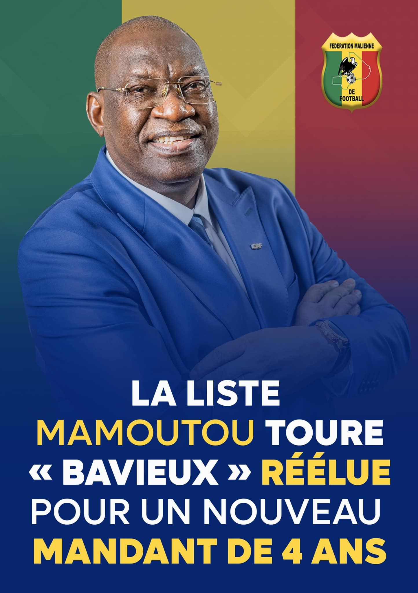 Femafoot President Mamoutou Touré has been re-elected unopposed despite facing embezzlement charges in Mali ©Femafoot