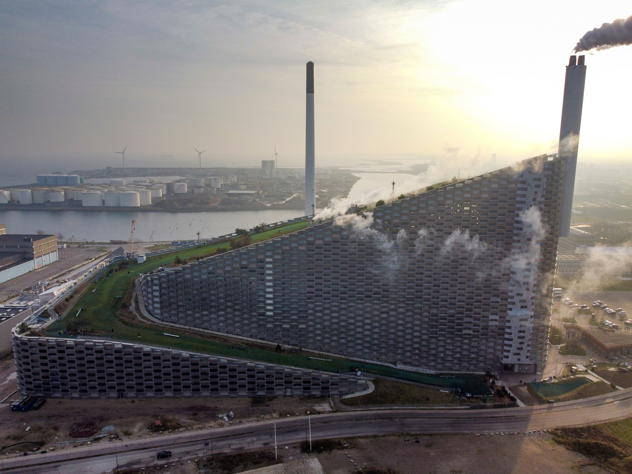 The CopenHill power plant is home to a dry ski slope, hiking trail and climbing wall ©Getty Images