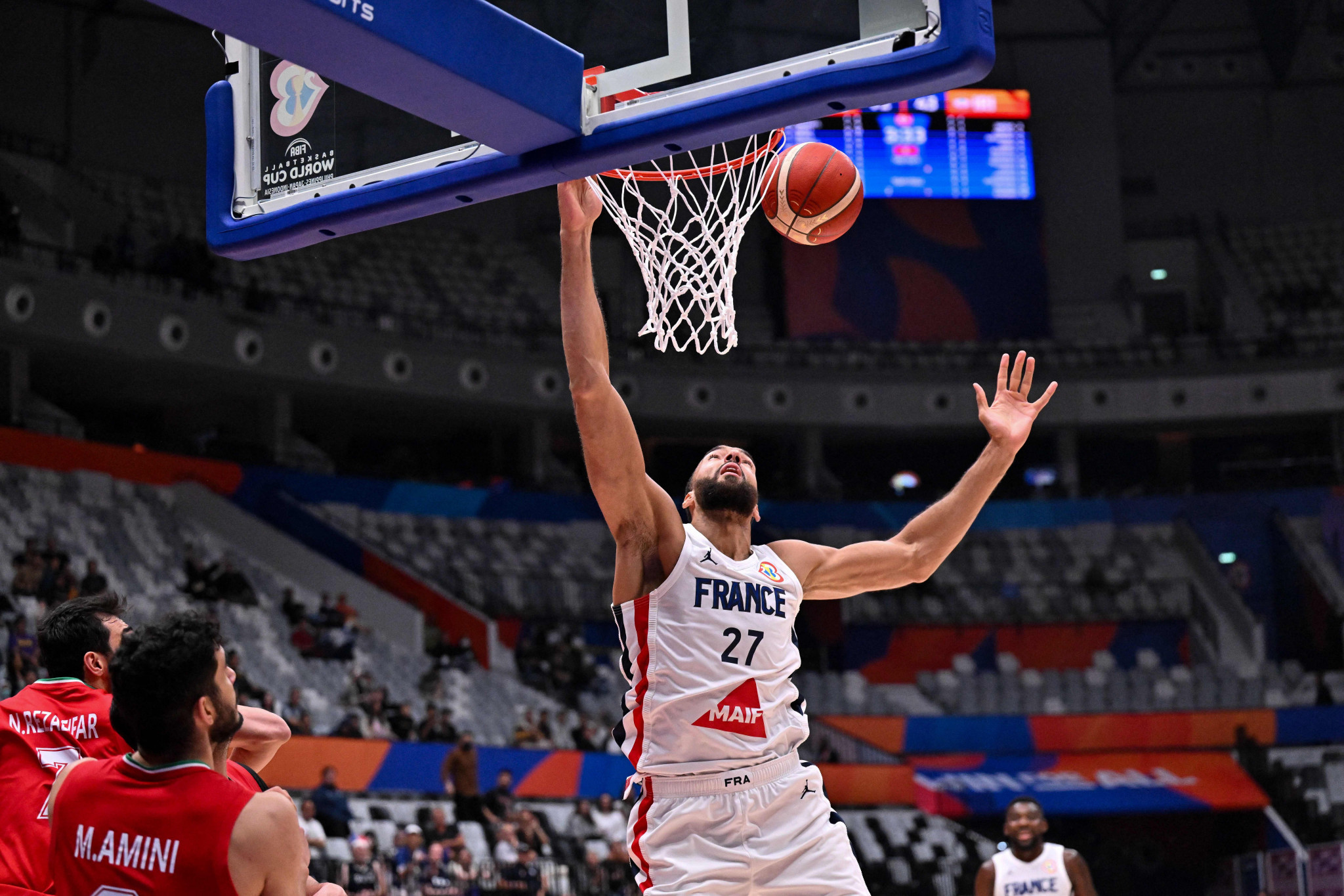 Rudy Gobert was named player of the match as France beat Iran ©Getty Images