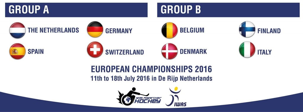 The draw for the Powerchair Hockey European Championships has ensured the top two seeds, The Netherlands and Belgium, were kept apart in the Group stages ©Facebook