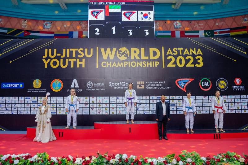 A last-day haul of seven gold medals sealed the UAE's victory at the World Youth Ju-Jitsu Championships ©UAEJJF