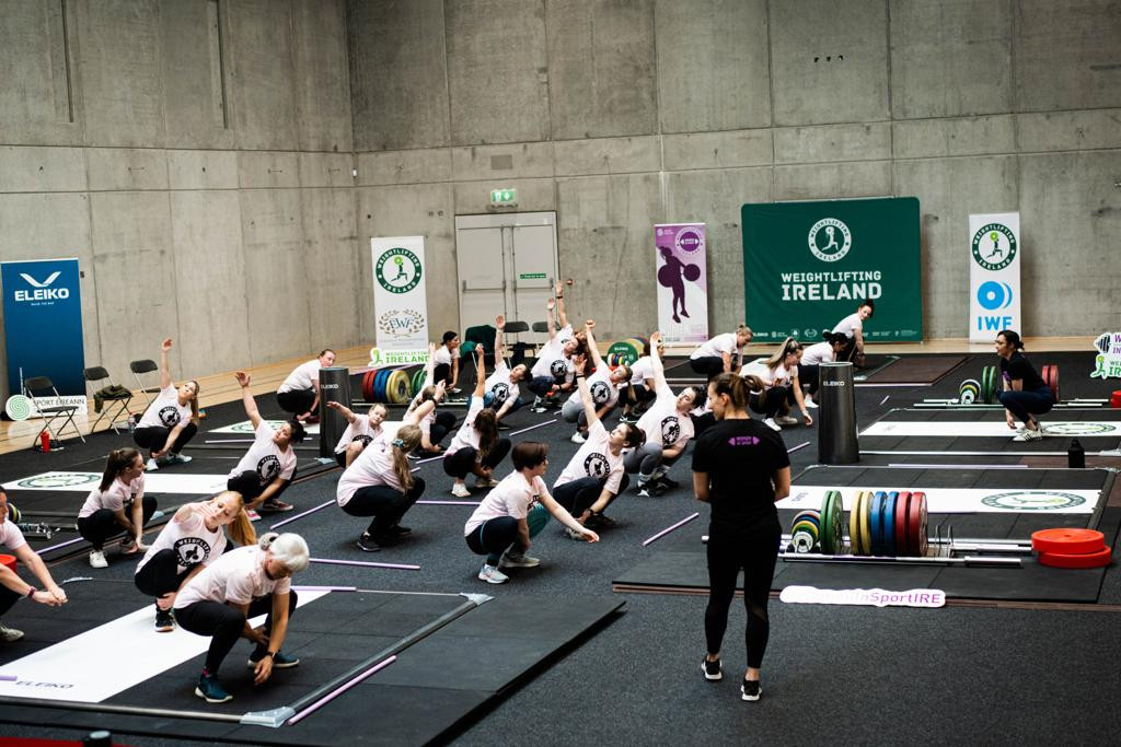 A Women in Sport weightlifting expo in Ireland last year has been credited with increasing female involvement in the sport ©Weightlifting Ireland