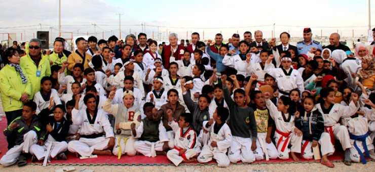 Founding the Taekwondo Humanitarian Foundation is among the greatest achievements of Chungwon Choue, in the back row, since being elected World Taekwondo President ©THF