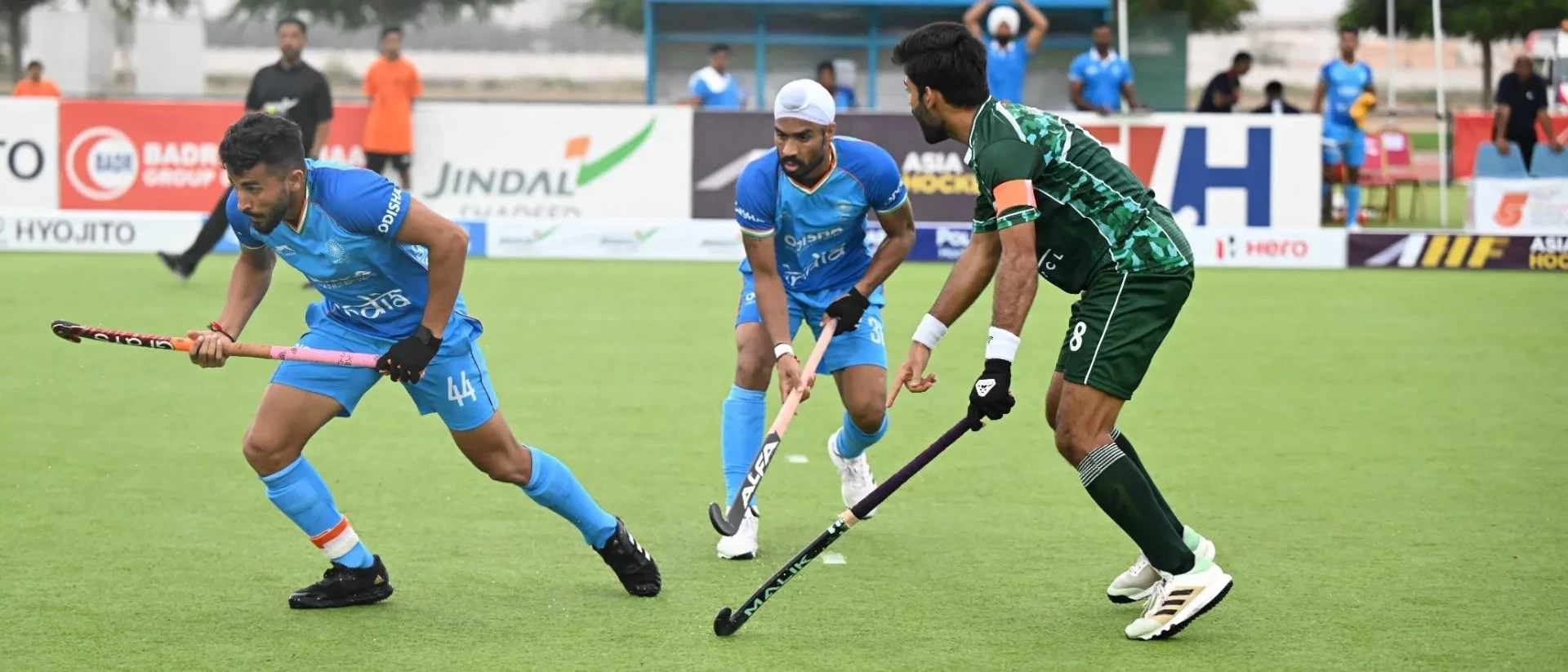 India and Pakistan in action at the inaugural Men's Hockey5s Asia Cup ©Hockey India 