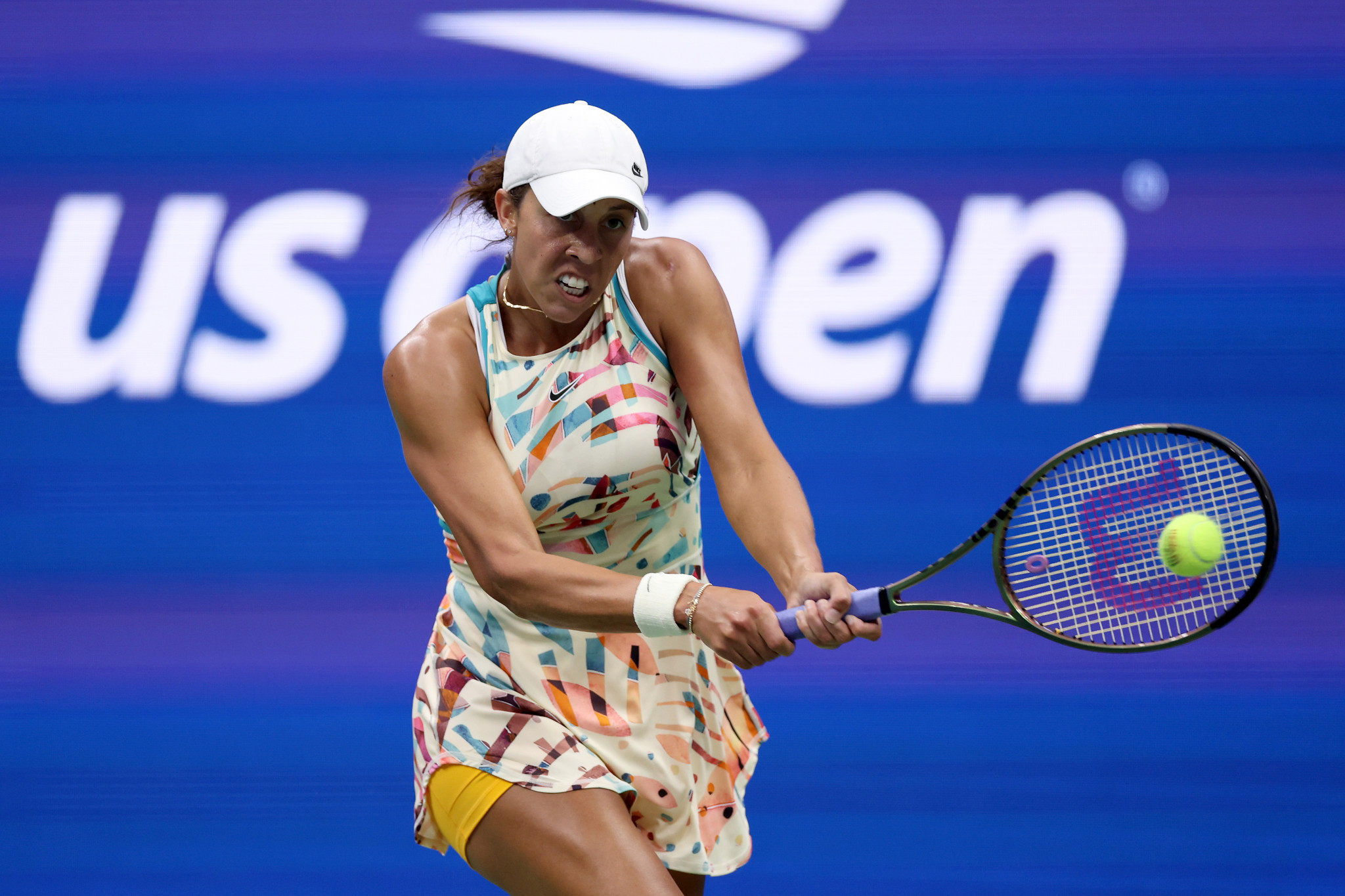 The biggest upset of the day was when Madison Keys, in picture, knocked out third seed Jessica Pegula ©Getty Images