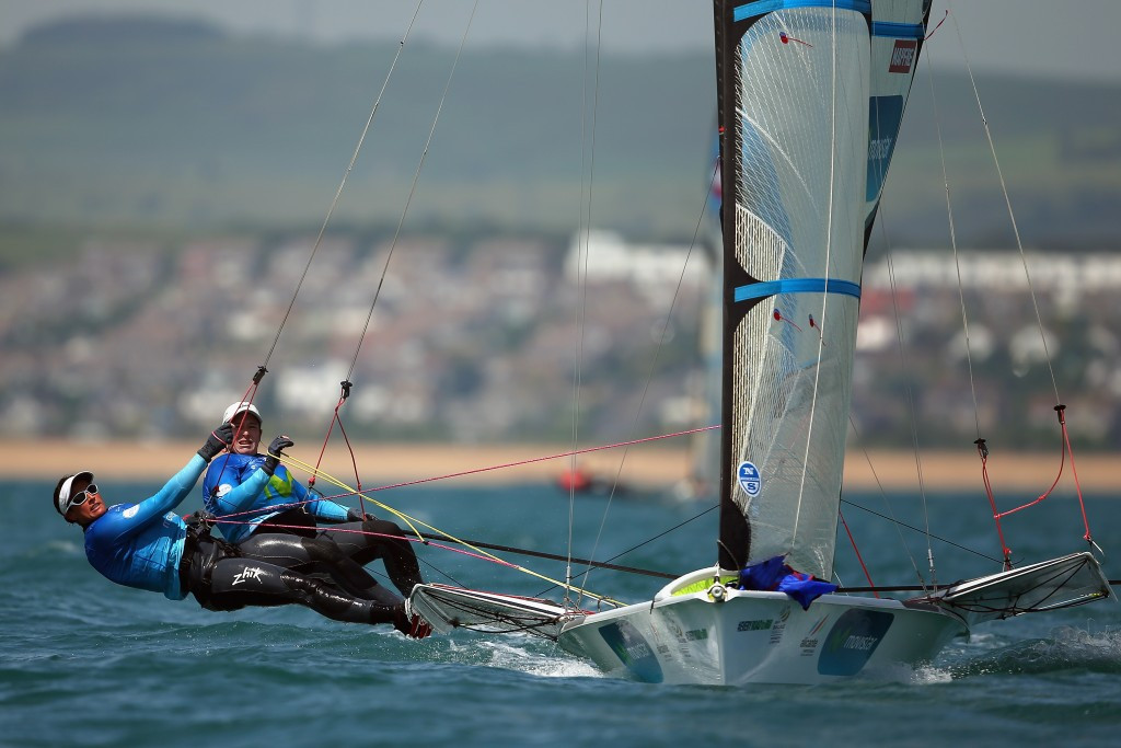 Spanish duo surge to top of 49erFX standings at 49er and 49erFX European Championships