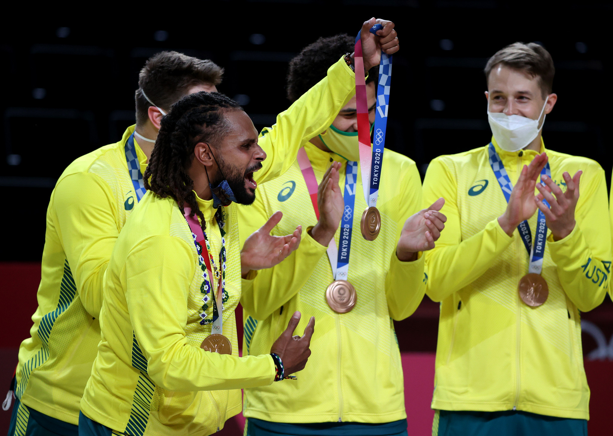 Australia earned a first men's basketball podium finish at the Olympic Games at Tokyo 2020 ©Getty Images