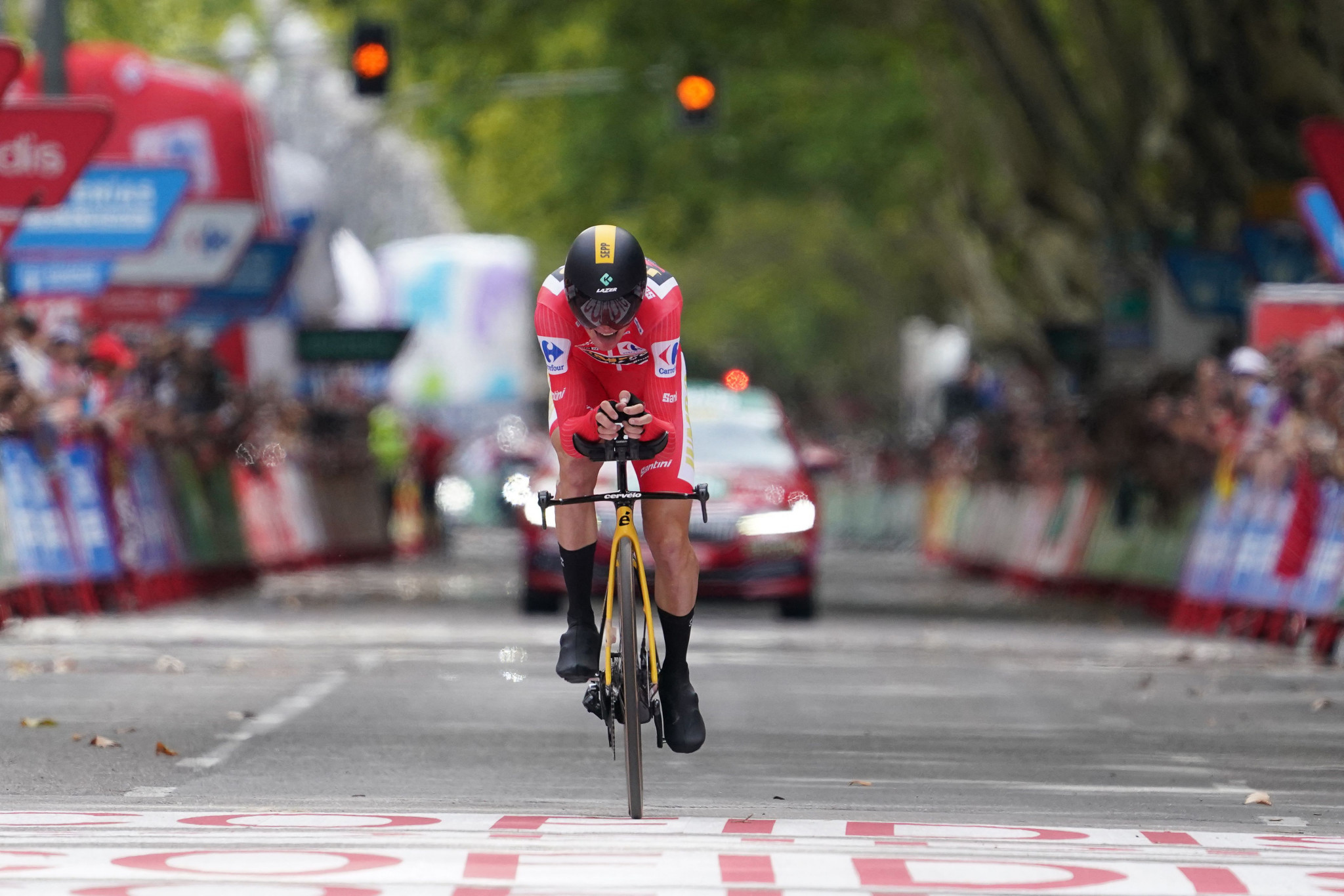 Ganna wins Vuelta a Espana individual time-trial as Kuss retains lead