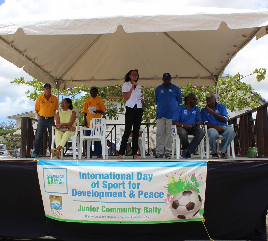 The Barbados Olympic Committee held a junior community rally to mark International Day of Sport for Development and Peace ©BOA