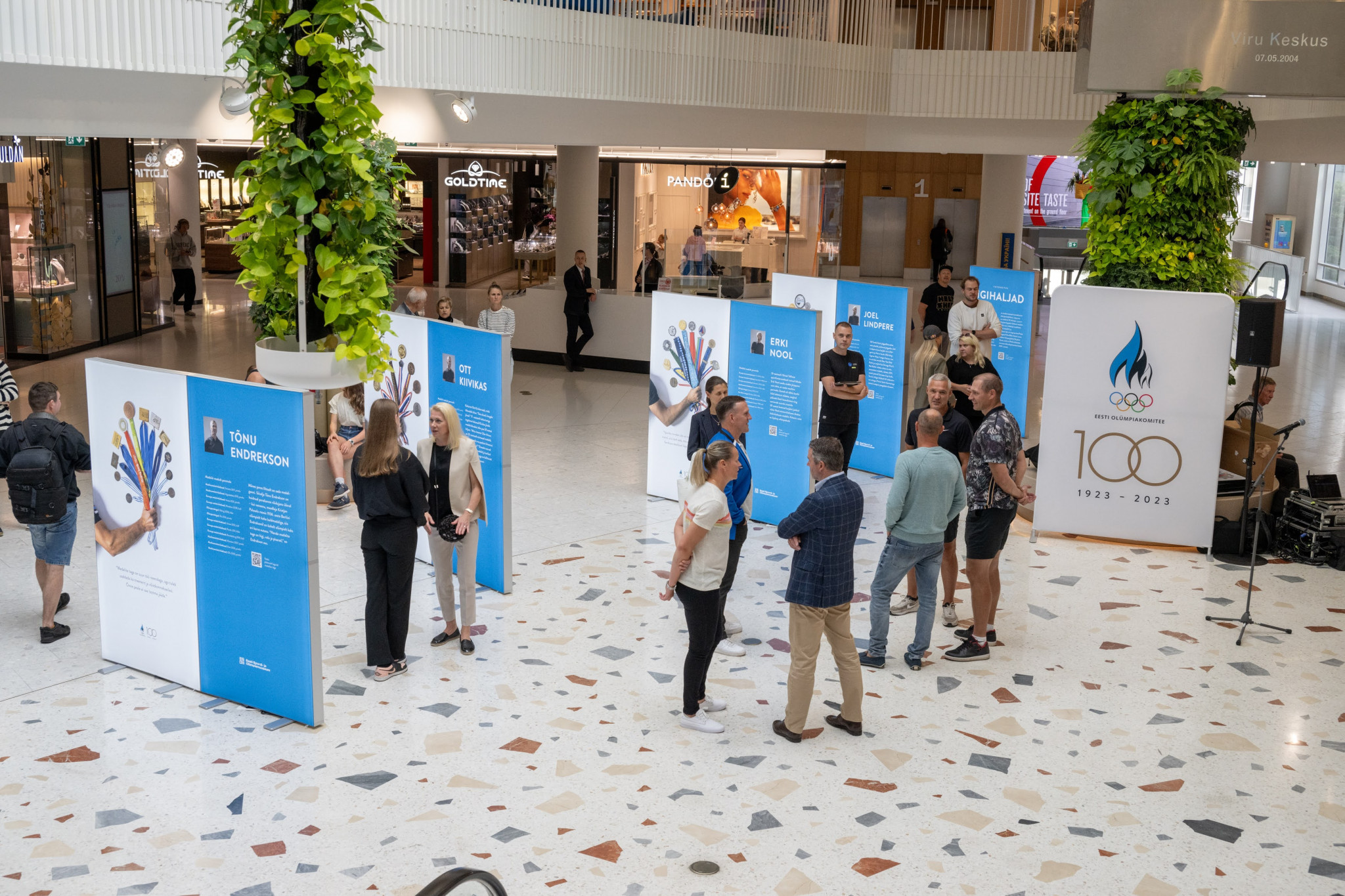 The exhibition is on display at the Viru Keskus retail complex in Tallinn until September 17, before it is set to move to the Estonian Sports and Olympic Museum in Tartu ©EOK