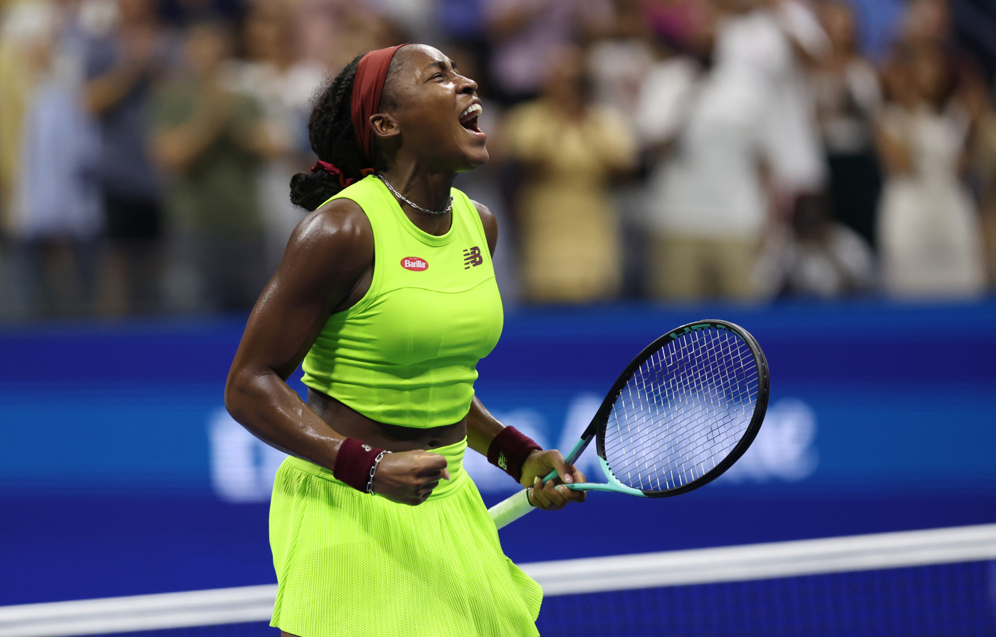 Teenage American Coco Gauff is into her first US Open final with a straight sets victory against Czech Republic's Karolína Muchová ©Getty Images