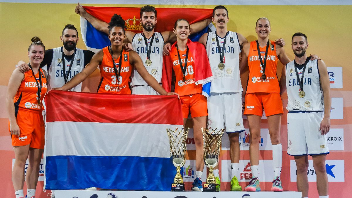 Serbia win fifth straight men's title and Dutch women triumph at FIBA 3x3 Europe Cup in Jerusalem