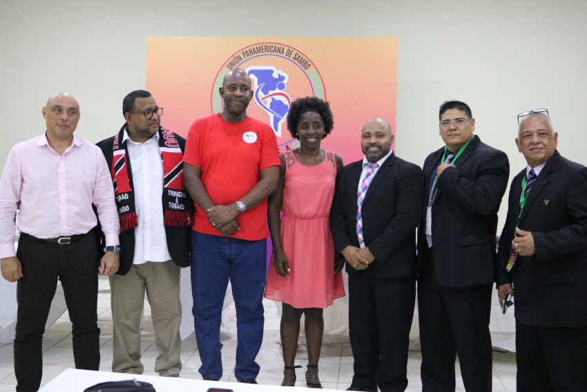 Eliseo Romero will lead a Pan American Sambo Union which includes Trinidad and Tobago's Jason Fraser, second left, as a vice-president ©FIAS