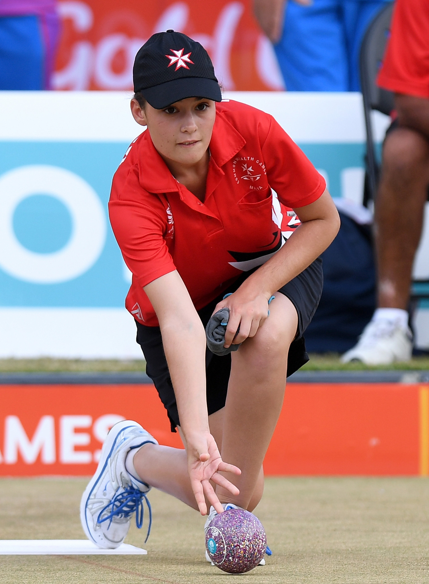 Maltese duo Rebecca Rixon, pictured, and her sister Connie had to settle for silver in the women's pairs at the World Bowls Championships ©Getty Images