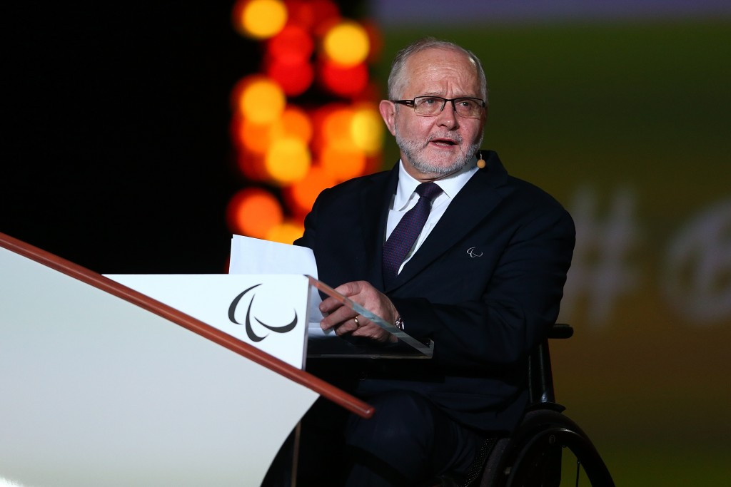 IPC President Sir Philip Craven presented the Paralympic Honour to Michael Diekmann