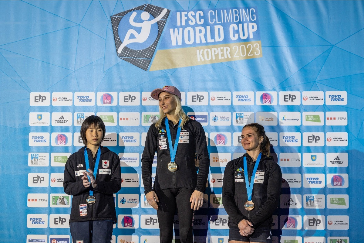 Garnbret wins home IFSC World Cup in Koper as teenager Anraku stars again