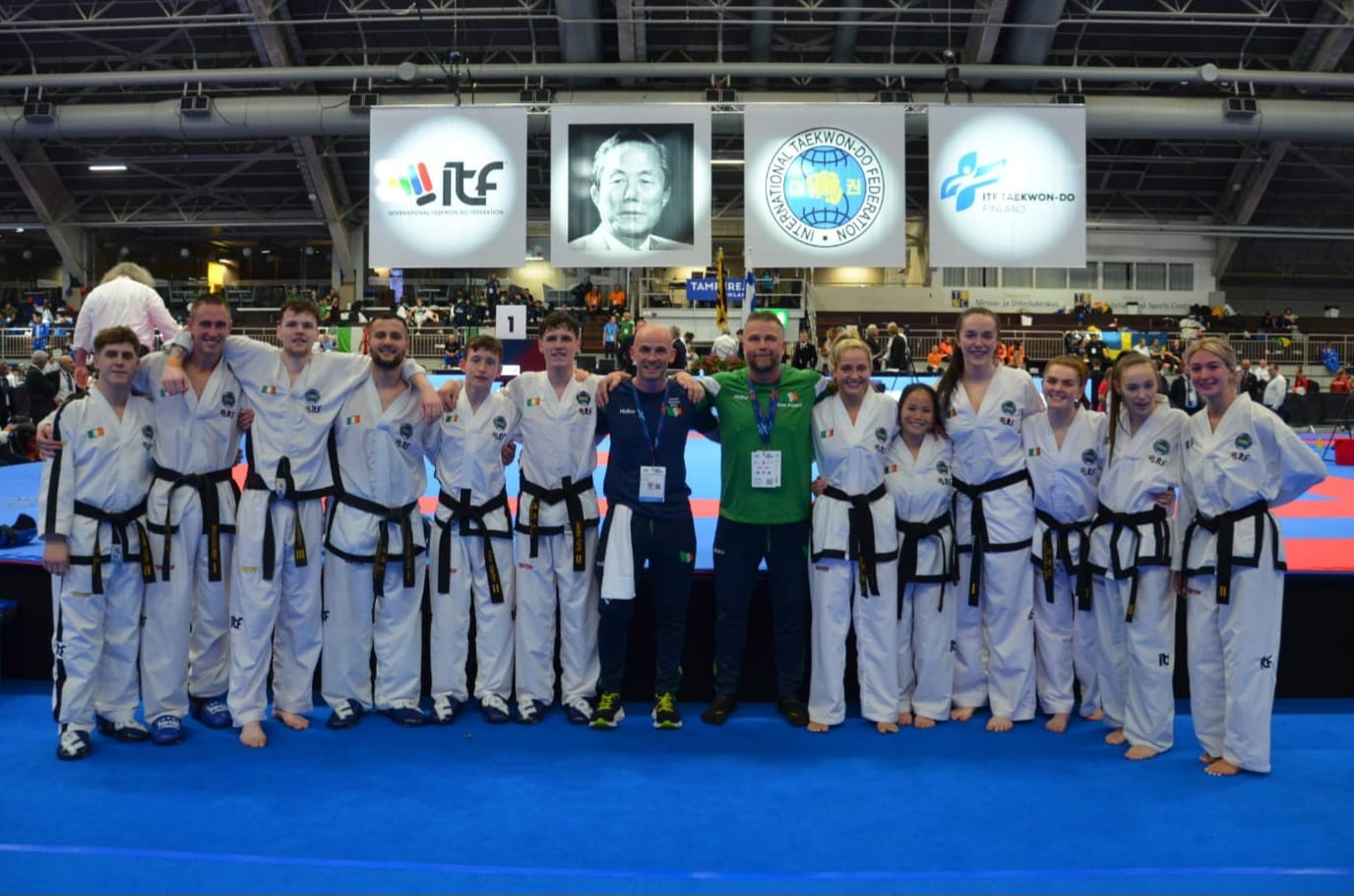 Ireland won women's and men's team sparring gold on the final day of the ITF World Championships in Tampere ©Irish Taekwon-Do Association