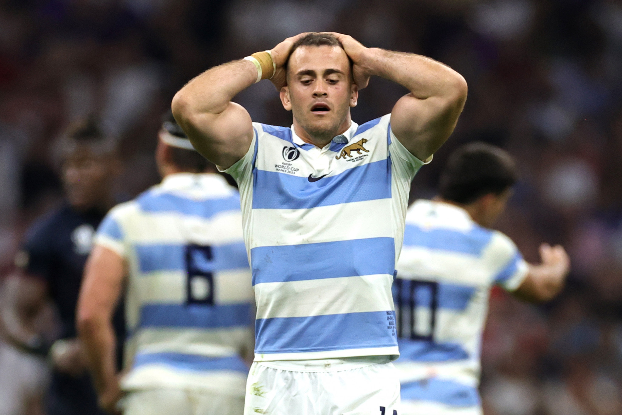 Despite having a player advantage for the majority of the game, Argentina endured a difficult night as they were beaten by England ©Getty Images