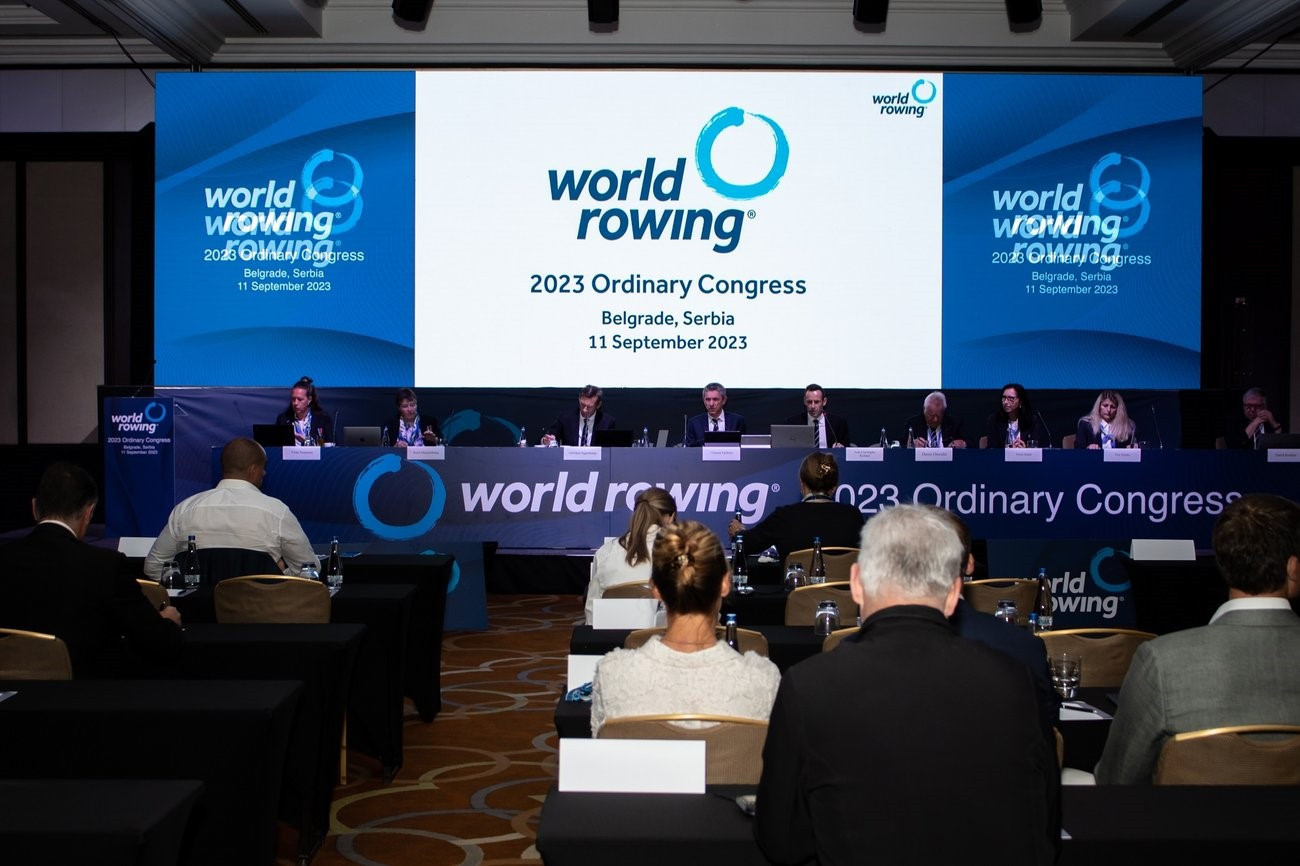 The World Rowing Congress was held in Belgrade after the World Championships, where Russian and Belarusian athletes were permitted to compete as neutrals under certain conditions ©World Rowing