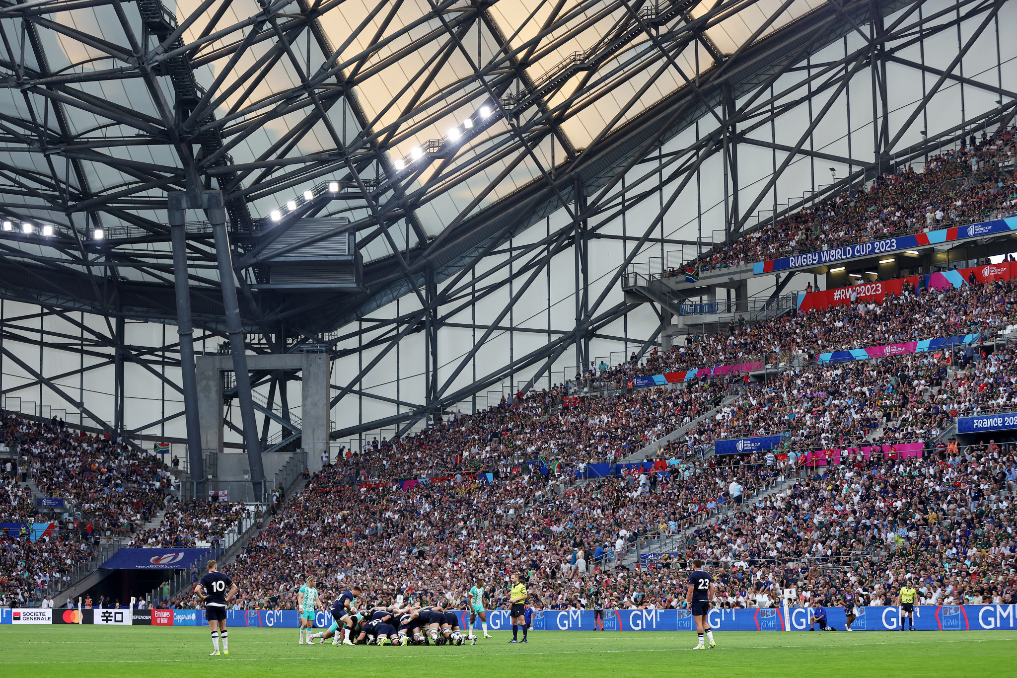 The Stade Vélodrome in Marseille is among the venues set to be used at Paris 2024, but doubts persist over France's ability to safely stage next year's Olympics and Paralympics ©Getty Images