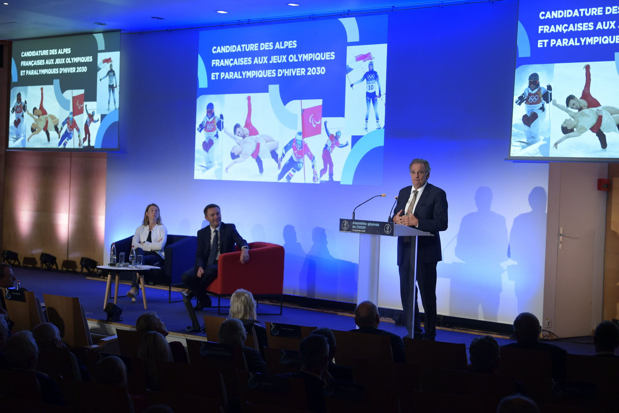 France's plans to bid for the 2030 Winter Olympics and Paralympics were presented at yesterday's CNOSF General Assembly ©CNOSF