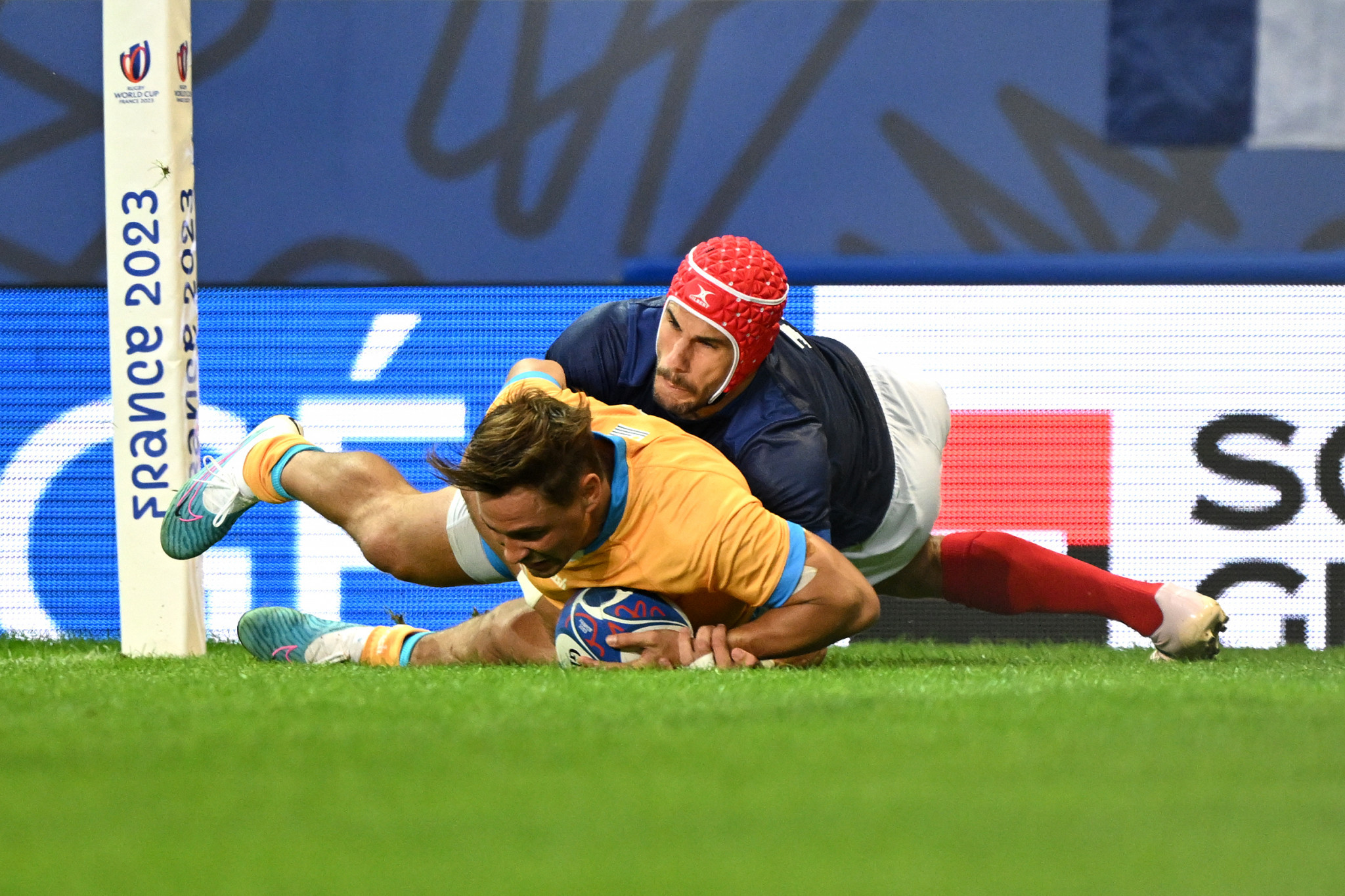 Freitas scores first try of match for Uruguay as hosts France win second fixture of Rugby World Cup 2023