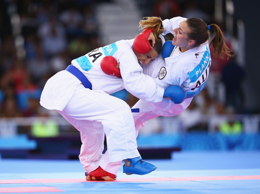 Austria's Bettina Plank made it through to the women's under 50kg kumite final