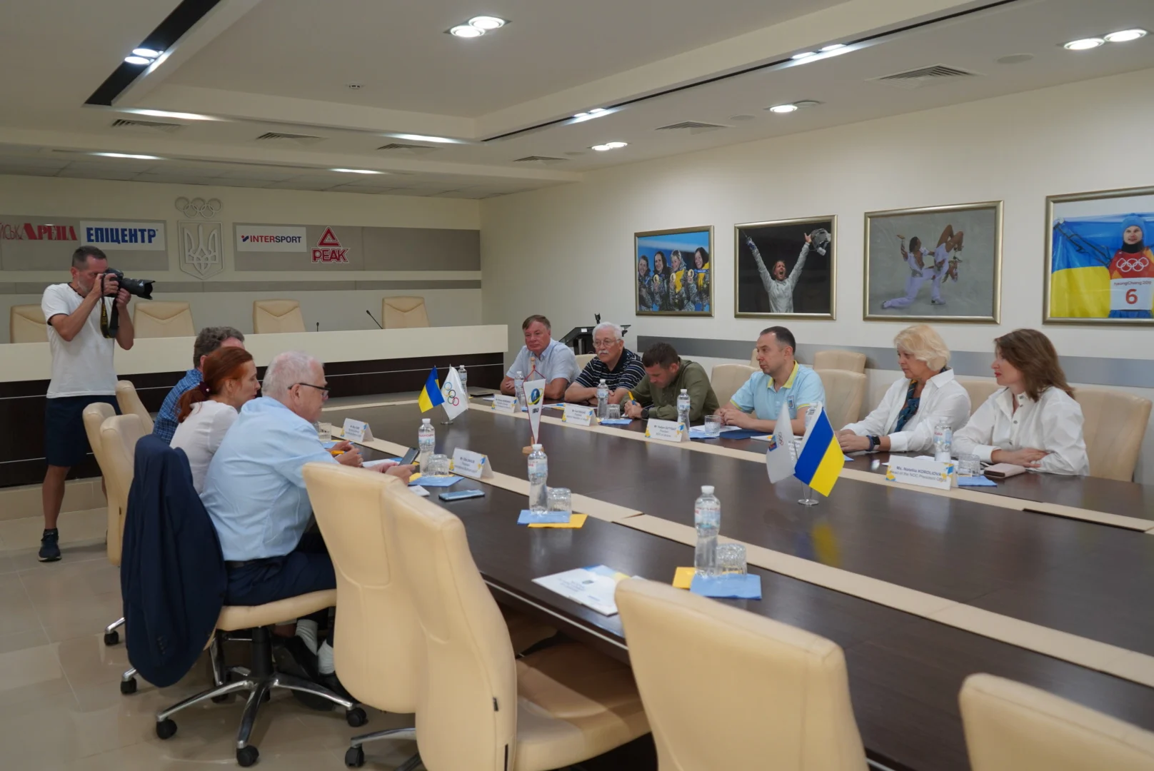 Talks between the International Biathlon and National Olympic Committee of Ukraine were held in Kyiv during the visit ©IBU