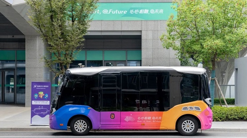 Technology is playing a key role at Hangzhou 2022 with multiple driverless vehicles set to feature at the Asian Games Village ©Hangzhou 2022