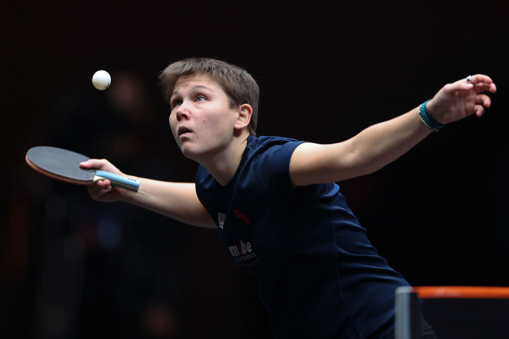 European individual silver medallist Nina Mittelham helped Germany's women earn a Paris 2024 place by winning the team gold at this year's European Table Tennis Championships in Malmo ©Getty Images