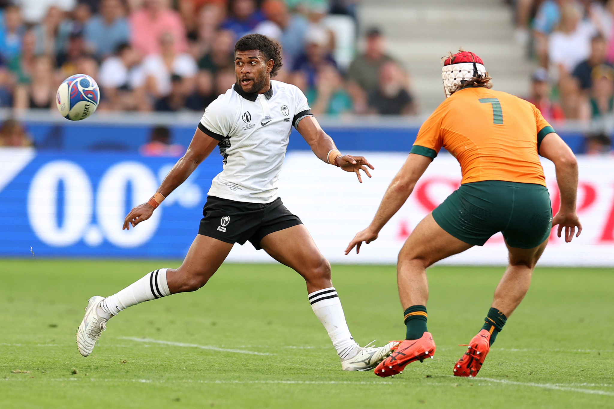 Simione Kuruvoli starred as Fiji secured a historic win over Australia ©Getty Images