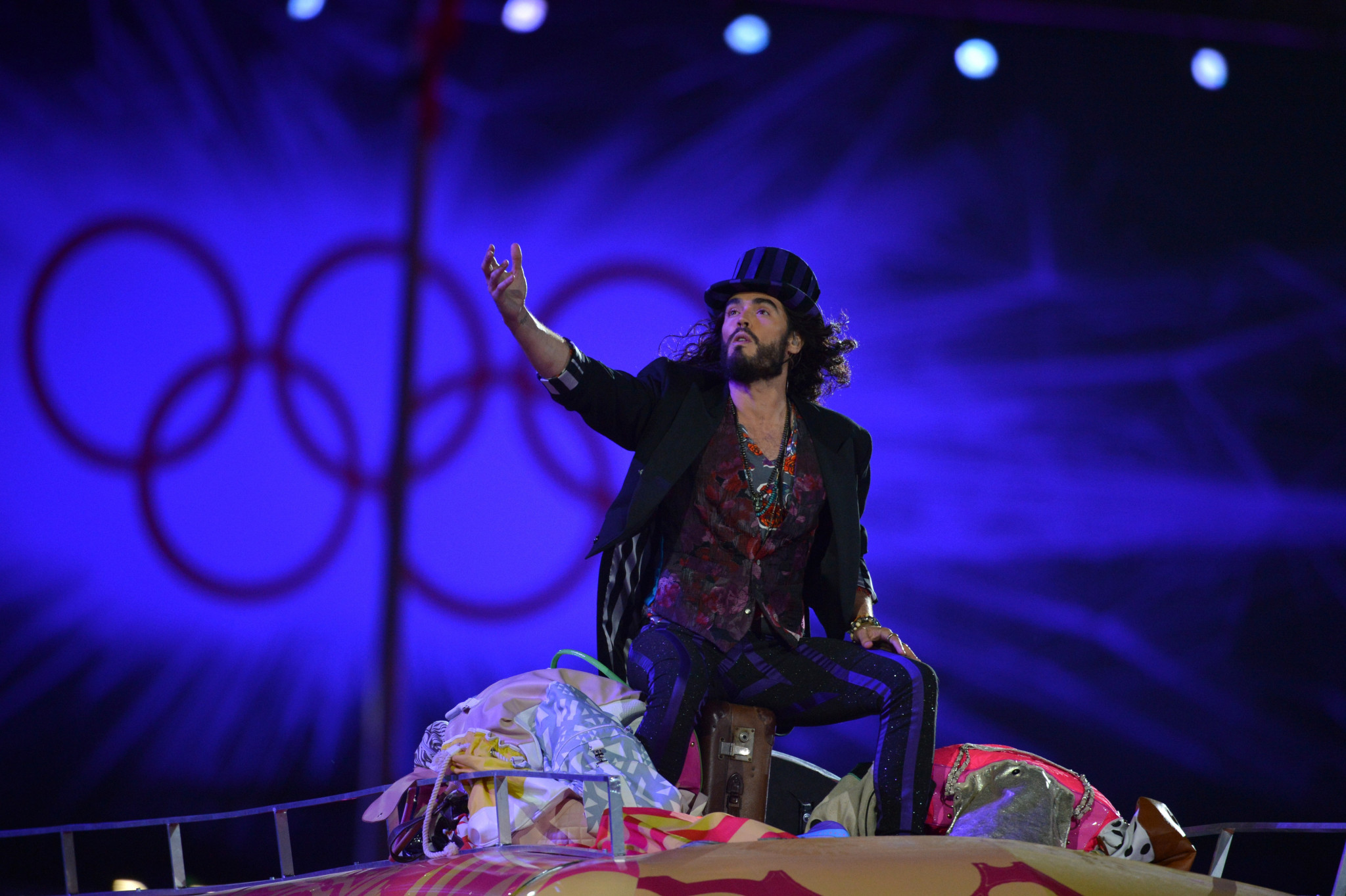 British comedian Russell Brand has been accused of raping a woman a few weeks before he starred in the Closing Ceremony of the 2012 Olympic Games in London ©Getty Images